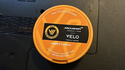 Velo (2025 F1 McLaren Edition) Sweet Papaya Nicotine Pouches Review