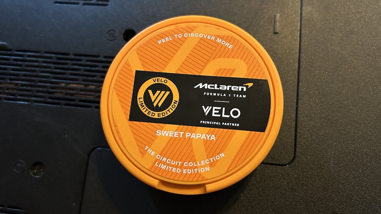 Velo (2025 F1 McLaren Edition) Sweet Papaya Nicotine Pouches Review