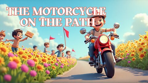 The Motorcycle on the Path 🏍️🌳 | Fun Kids Transportation Song 🚦