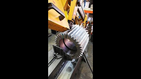 CUTTING THROUGH GEAR'S TEETH FOR TENSILE TESTING AFTER CASTING AND MACHININING