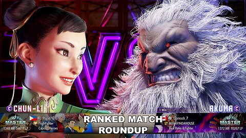 Kuya Kalbo SF6 Ranked Match Roundup. Chun Li Master Rank [Hori Fight Stick]