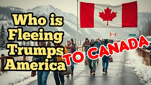 Wake up Canada - Who is fleeing Trumps America into Canada