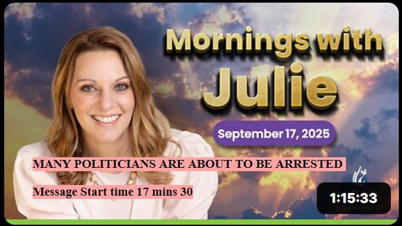 Julie Green subs MANY POLITICIANS ARE ABOUT TO BE ARRESTED