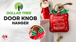 Dog Lover Christmas Craft 🐾✨ DIY Holiday Pot Holder Door Hanger