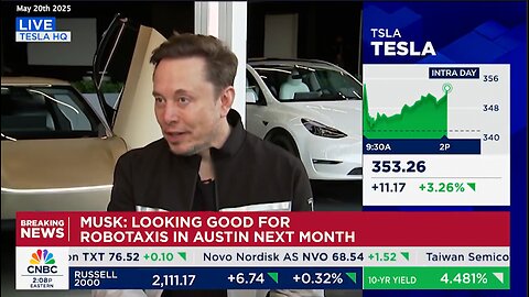 Elon Musk | "Hundreds of Thousands If Not Over a Million Doing Self-Driving In the U.S...A Model Which Is Some Combination of Uber & AirBNB.com...Instead of Your Car Sitting In the Parking Lot. Your Car Could Be Earning Money."