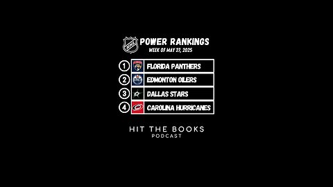 Power Rankings in the NHL for the week of 5/27/2025! Who is winning the Cup?