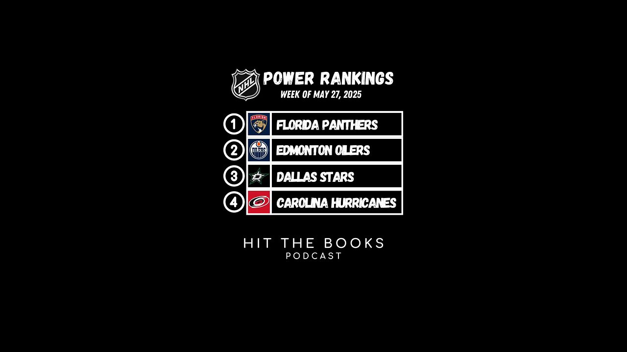 Power Rankings in the NHL for the week of 5/27/2025! Who is winning the Cup?