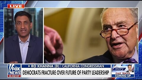 Rep Ro Khanna to Chuck Schumer: Step Down As Leader!