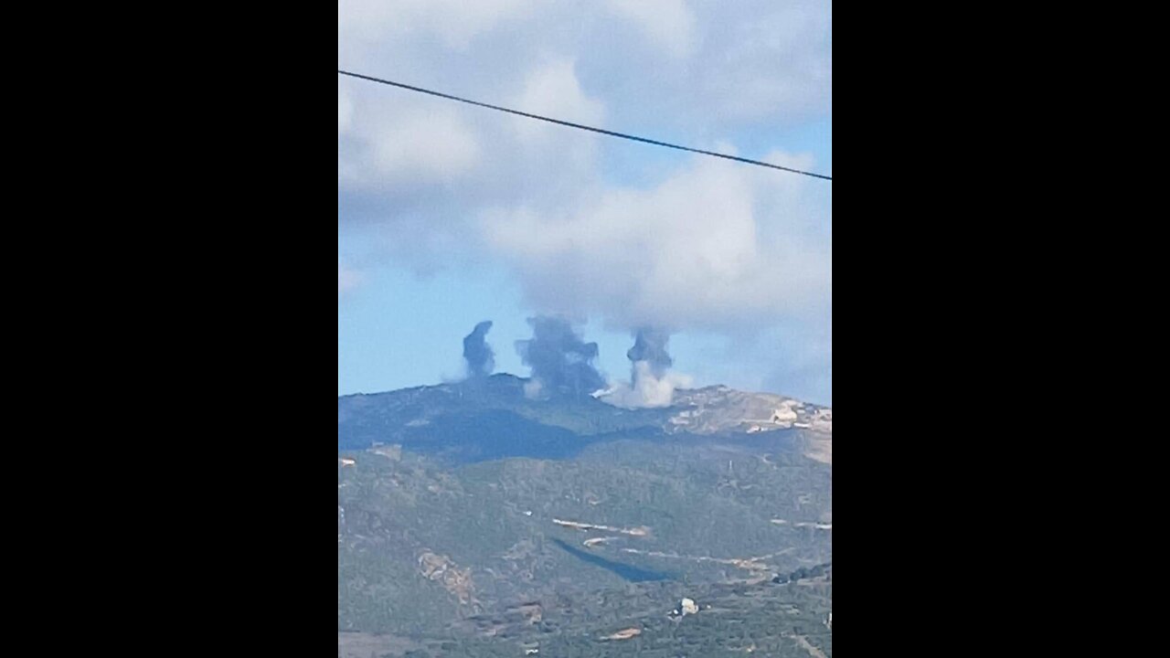 The IDF attacking Hezbollah targets in Lebanon