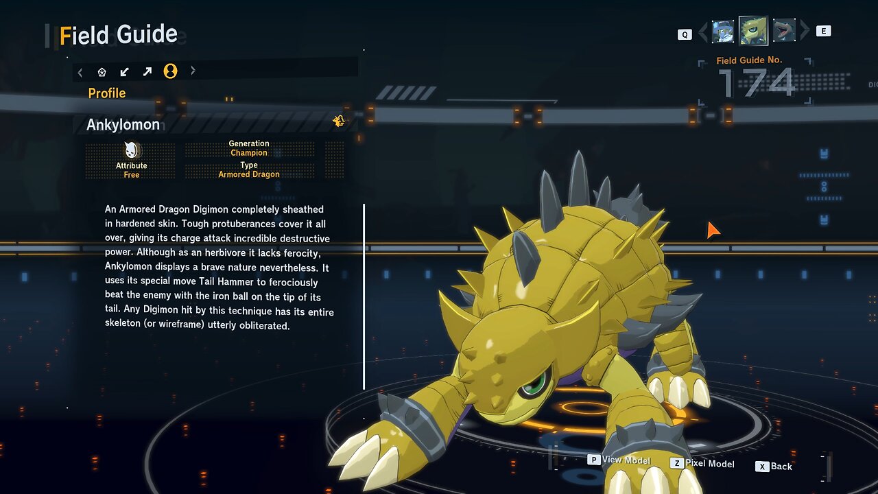 ankylomon all digivolution/de-digivolution/profile Digimon Story Time Stranger