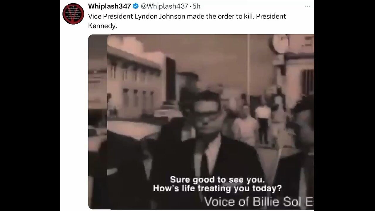 Old Audio File Lyndon Johnson Made The Order To Kill Kennedy