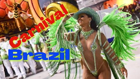 All the beauty of the dancers at the Rio de Janeiro carnival in Brazil