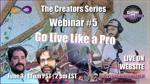 Creator Series 5 with Andrew Bartzis - How To Livestream (links to join below)