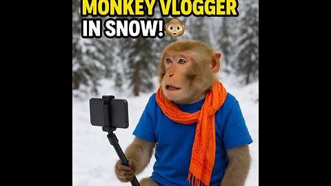 Tinku the Monkey Vlogger in Snow! ❄️🐒 | Cutest Travel Vlog Ever