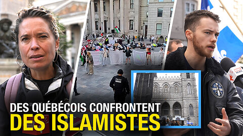 Des manifestants s'opposent à une prière islamique publique à Montréal