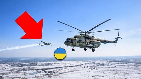 WATCH: Russian FPV Drone Strikes Ukrainian Helicopter