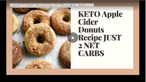 "Just 2 Net Carbs: Keto Apple Cider Donuts Recipe"
