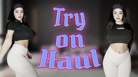 [4K] Try On Haul | Black Top Meets White Pants | Sheer Fashion (2024)