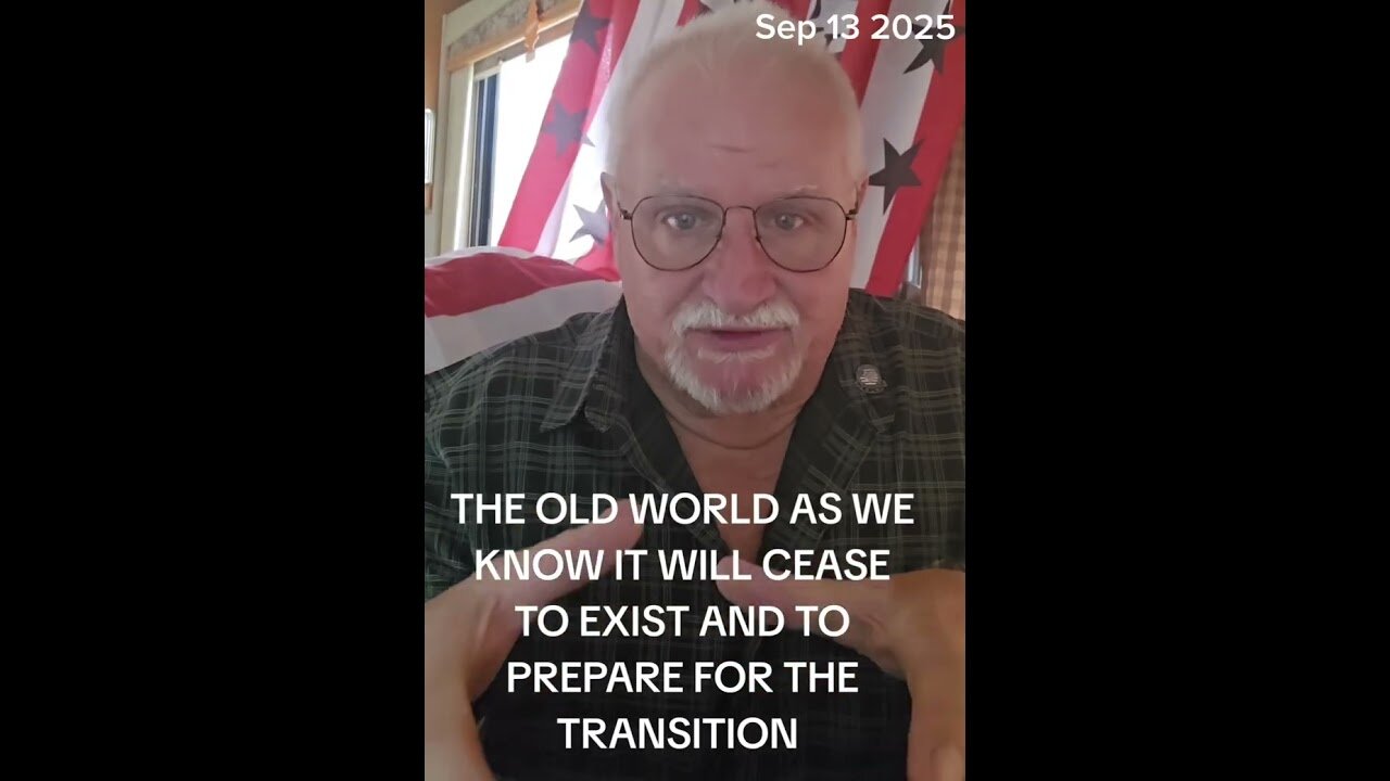 The old world as we know it will cease to exist and to prepare for the transition