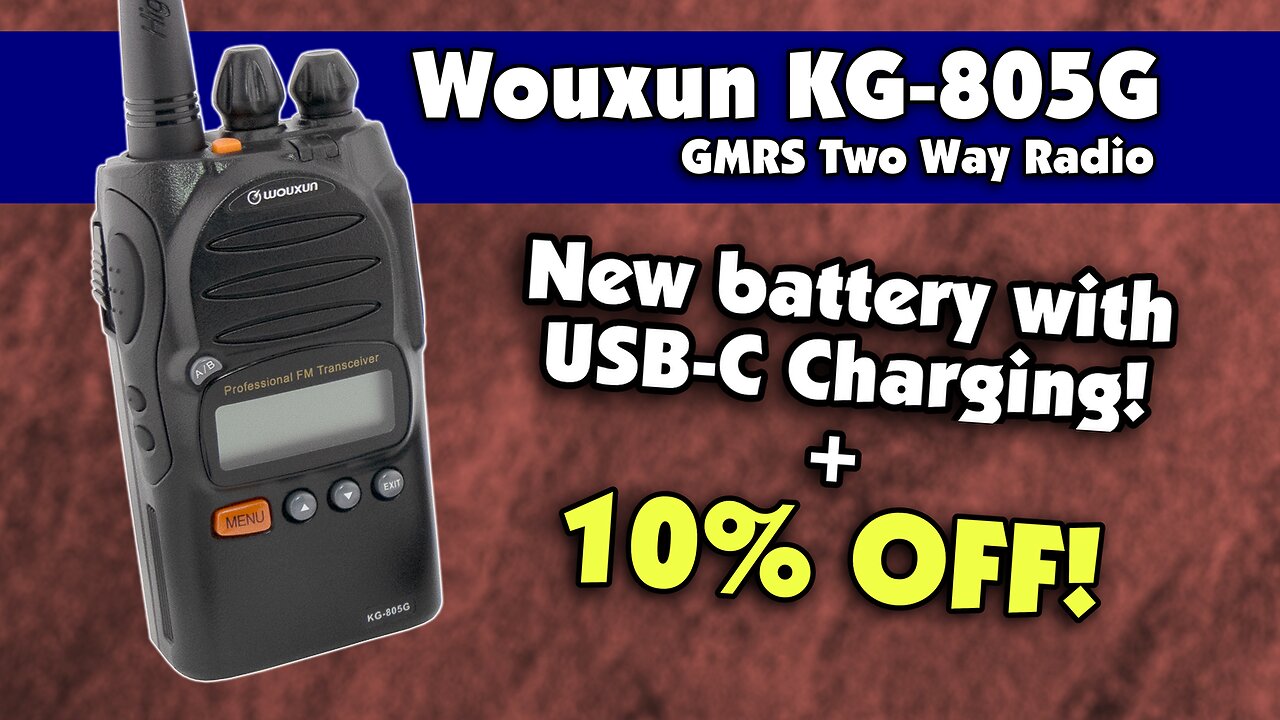 The Wouxun KG-805G has USB-C Charging + a Special Deal!