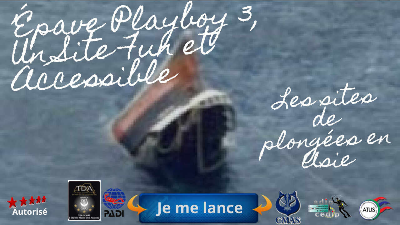 🏴☠️Plongée sur l’Épave Playboy 3, Un Site Fun et Accessible à Pattaya