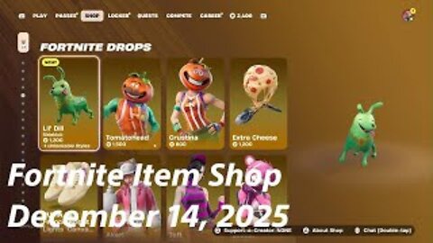Fortnite Item Shop|December 14, 2025(*New* Lil' Dill Sidekick)