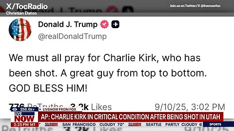 UPDATE: Charlie Kirk shooter NOT in custody