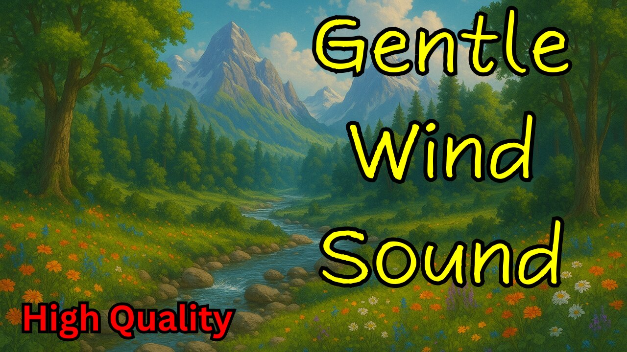 Soothing Wind White Noise (Black Screen) | Calming Breeze Ambience for Sleep, Focus & Relaxation