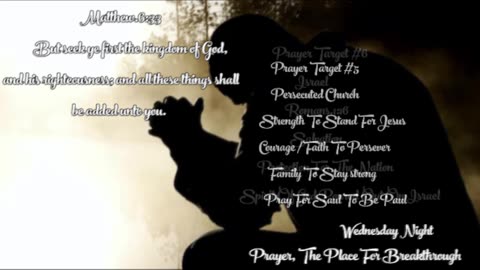 Wednesday Prayer (Pastor Tony Frazee) Gateway Bible Church 630pm 2026-01-21