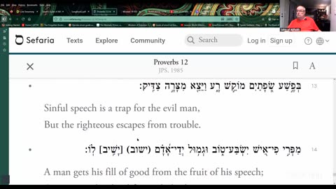 The biblical Book of Proverbs with John of AllFaith Wednesdays, 8 PM Eastern