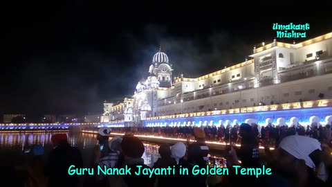 Fire Crackers In Golden Temple on Celebration of Guru Nanak Jayanti