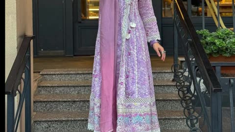 Summer long frock designs❤️