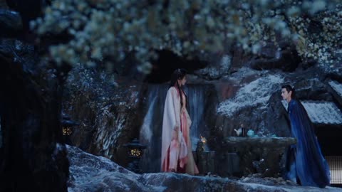 Fan Yue & Bai shuo moonlight mystique in snow while trying to get something episode 10