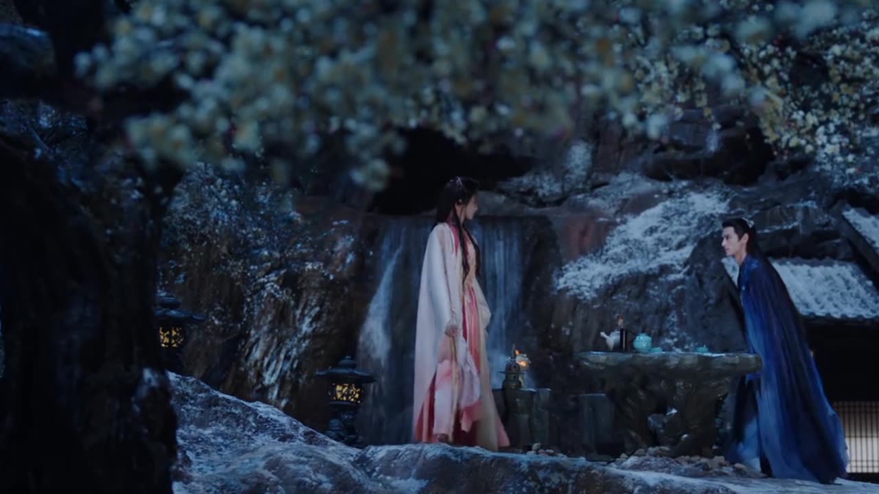 Fan Yue & Bai shuo moonlight mystique in snow while trying to get something episode 10