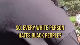 Politics - 2025 Comedy Gold Liberal Commie Protesters Yelling Racist Bigot At Black American Man