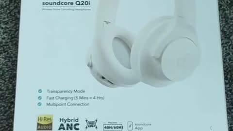 Soundcore Q20i ANC Headphones – Wireless Over-Ear, Hi-Res Audio, 40H Playtime