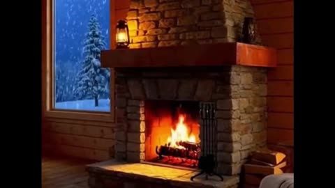 Fireplace Sounds Crackling Fireplace