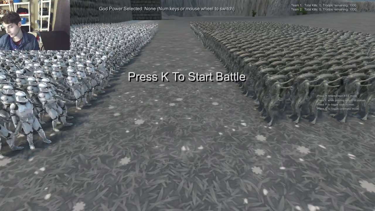 1,000 Xenomorphs From Aliens Series VS 1,000 Clone Troopers From Star Wars Series In A Battle