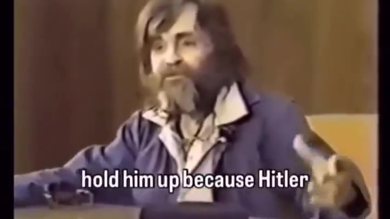 Charles Manson🚨“Jews won’t let the Second World War go away - Theyre making money