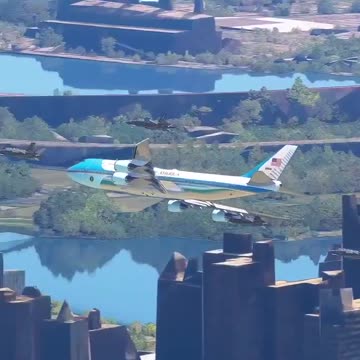 Trumps Airforce One and the Defenders