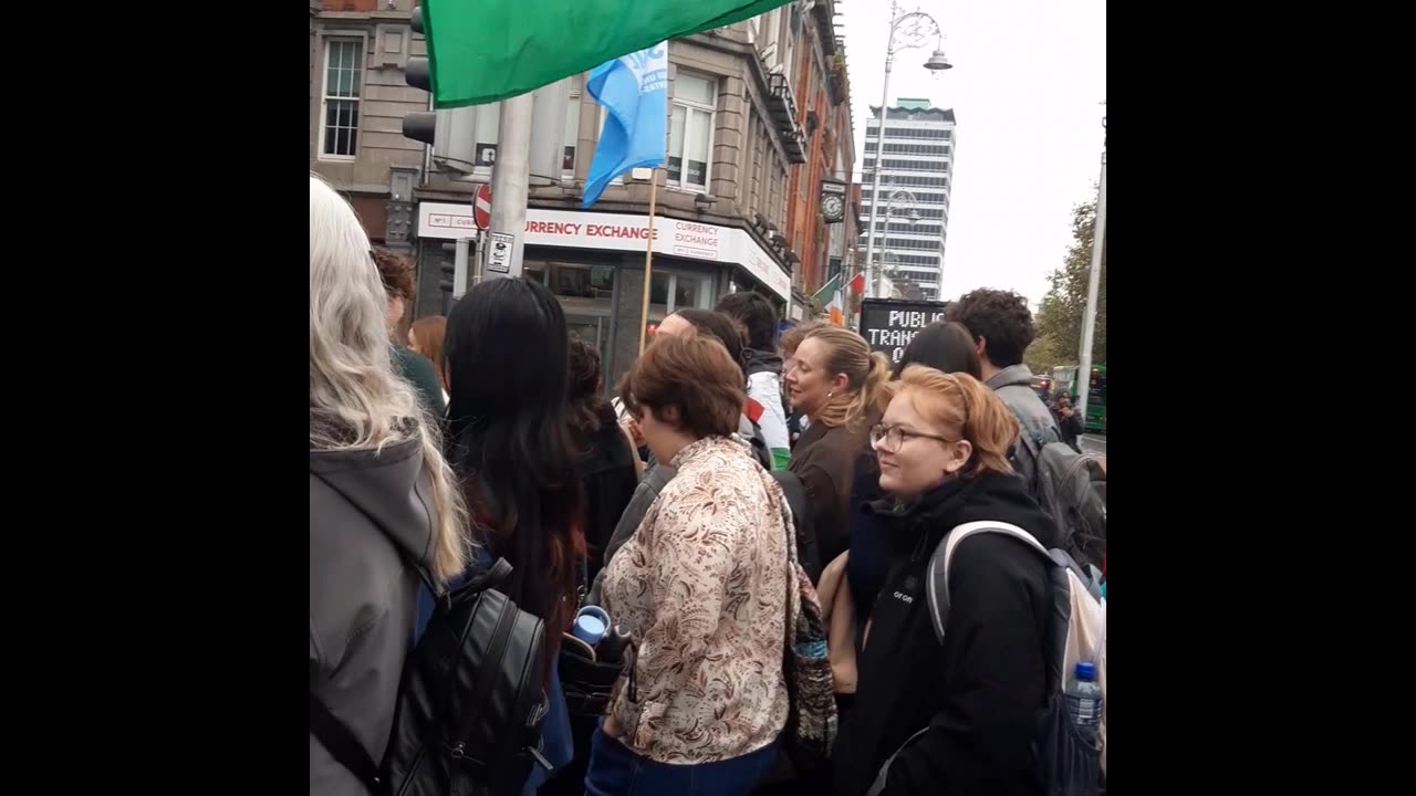 Students Union Protest Against Tech Conference Chanting "Death to the IDF!"