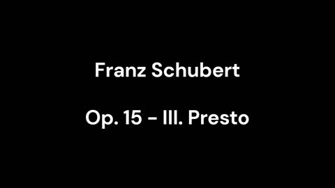 Op. 15 - III. Presto