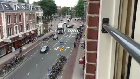 Heures de pointe à Amsterdam