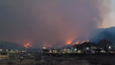 Major Forest Fire In Sancheong County In The Province Of South Gyeongsang, South Korea