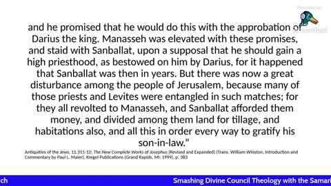 Smashing Divine Council Theology with the Samaritan Pentateuch