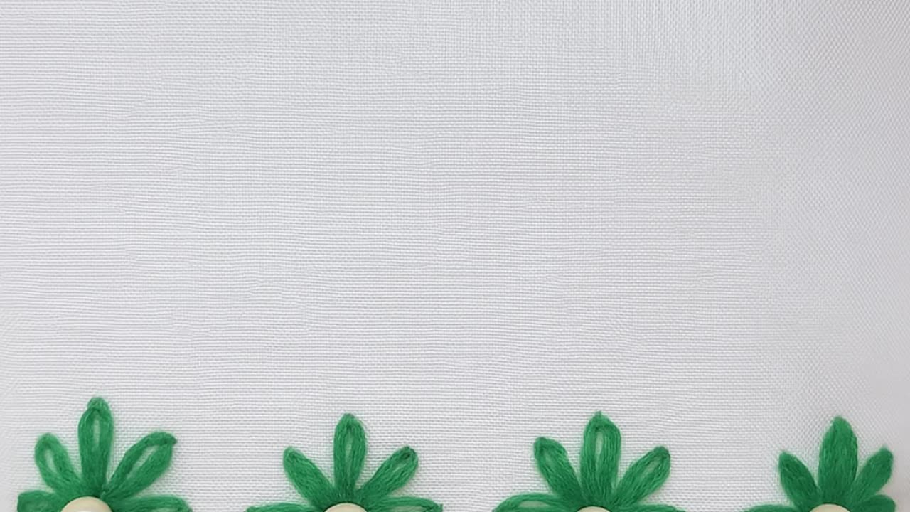 Stylish Hand Embroidery Border Design | Easy Border Stitch for All Fabrics
