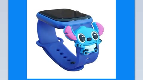 Relógio digital Infantil Stitch Resistente à Água-Az - SMACTUDO