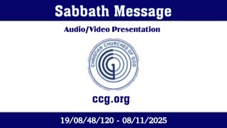Sabbath Message (Audio) for 19/08/48/120 - 08/11/2025
