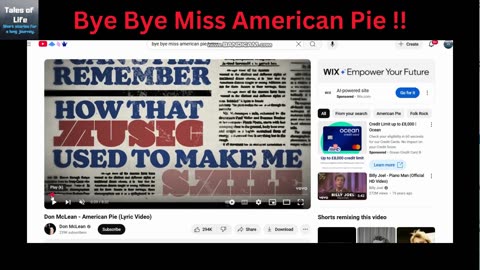 Bye Bye Miss American Pie = Bible