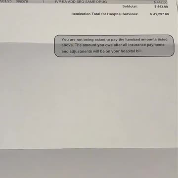 American Hospital Bill for 2 Hours in ER — $41,297 for High Blood Pressure Check